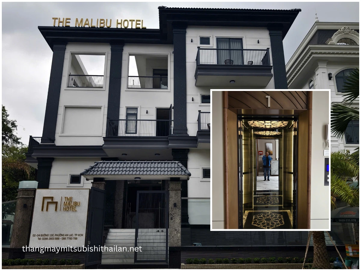 Dự án thang máy khách sạn Malibu tại Bình Tân, TP.HCM